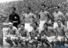 The Italian team is pictured with their coach Vittorio Pozzo before the 1934 FIFA World Cup