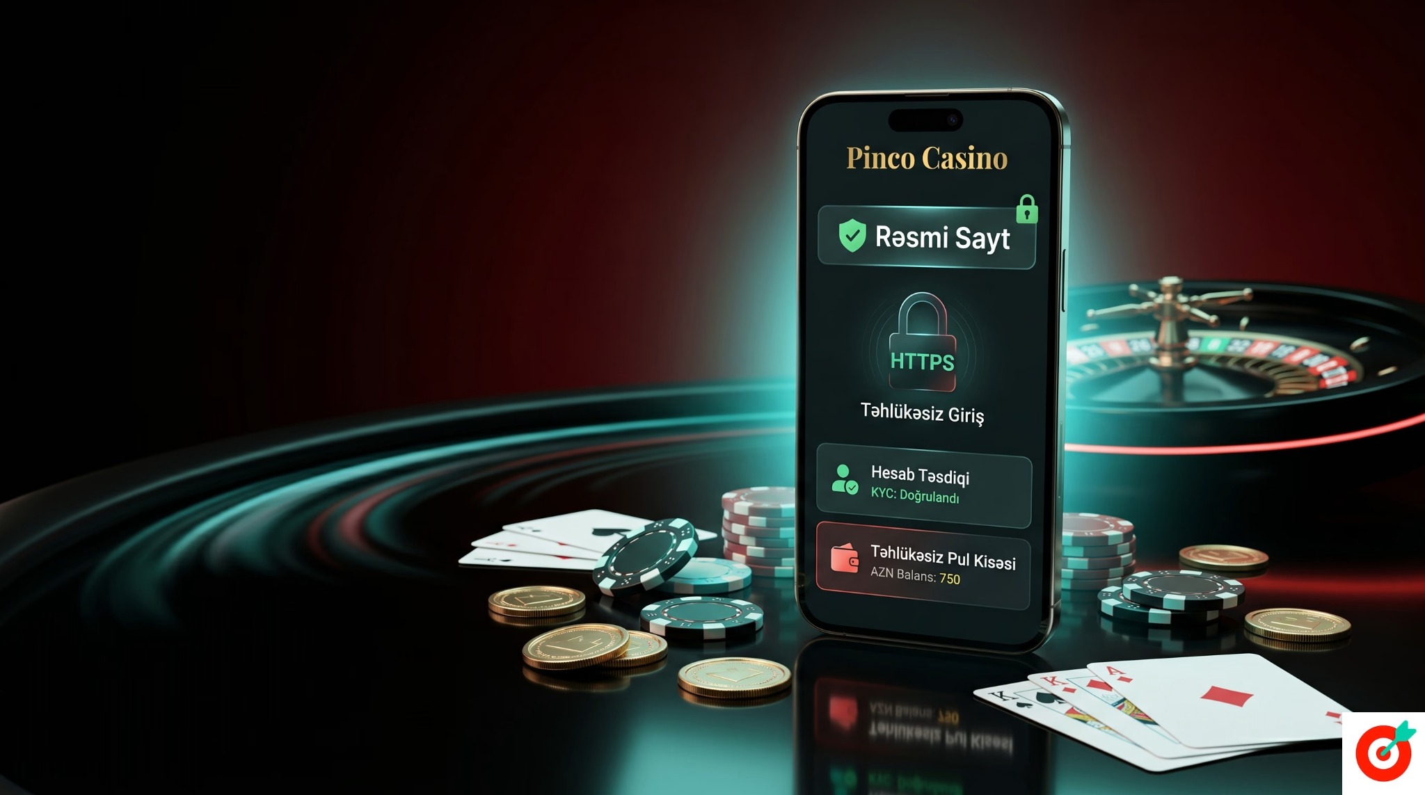 Pinco Casino qeydiyyat forması və KYC təsdiqi ekranı